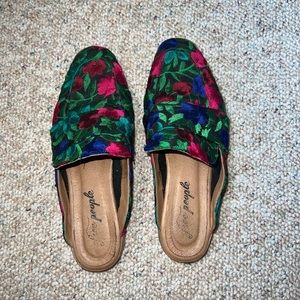 Free people floral mules